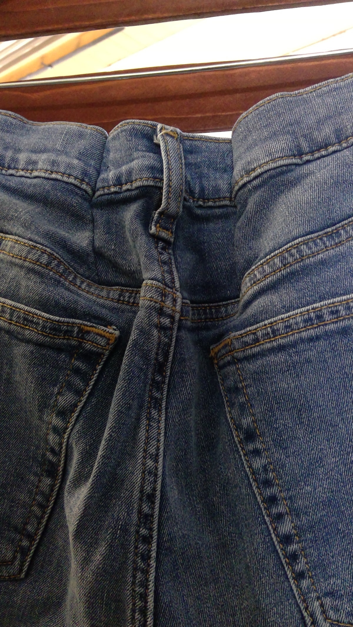 Joe’s Blue Jeans High-Waisted Straight-Leg Denim – Custom Hemmed