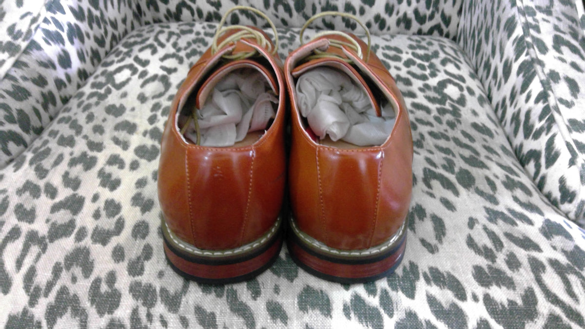 Bruno Marc Men’s Tan Cap Toe Dress Shoes – Size 11