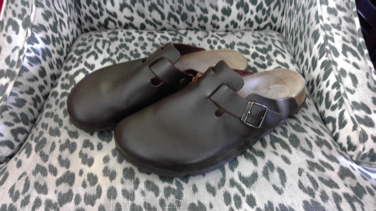 Birkenstock Boston Oiled Leather Clogs – Brown, Size 43