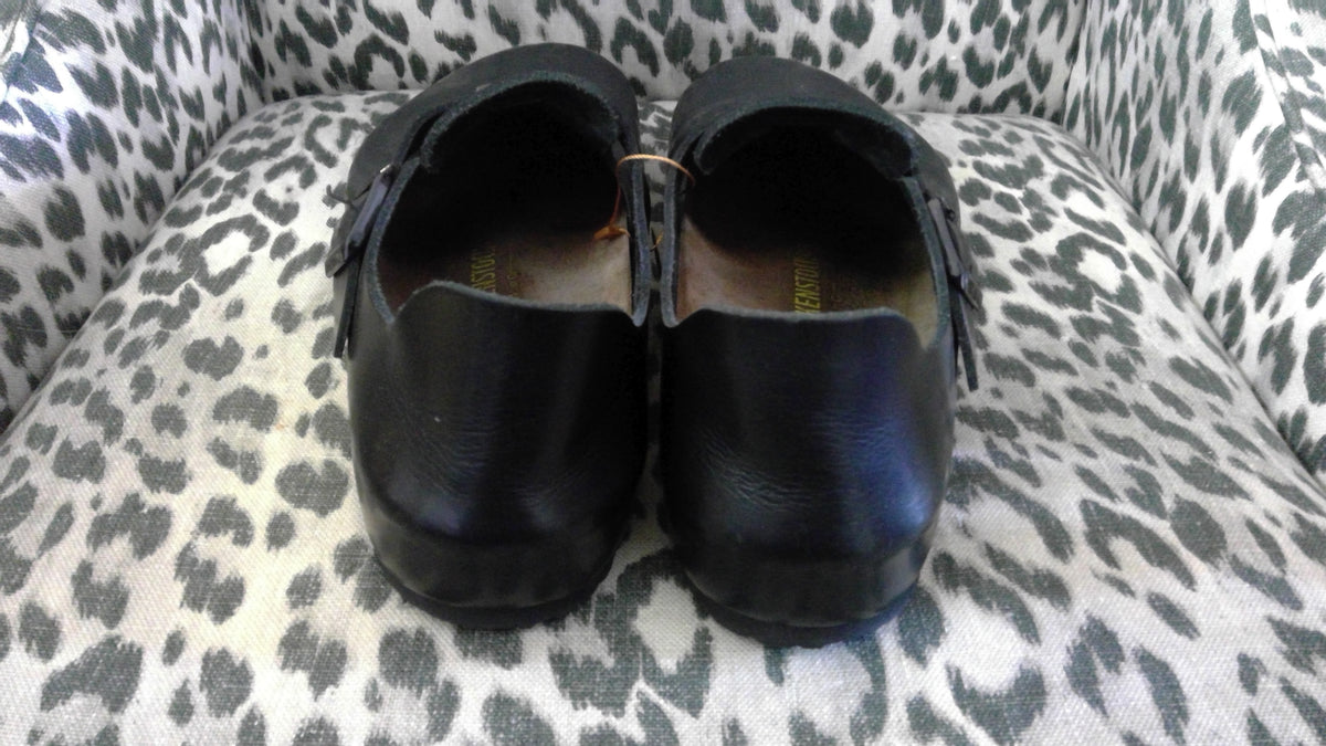 Birkenstock London Oiled Leather Closed-Toe Clogs – Size 43