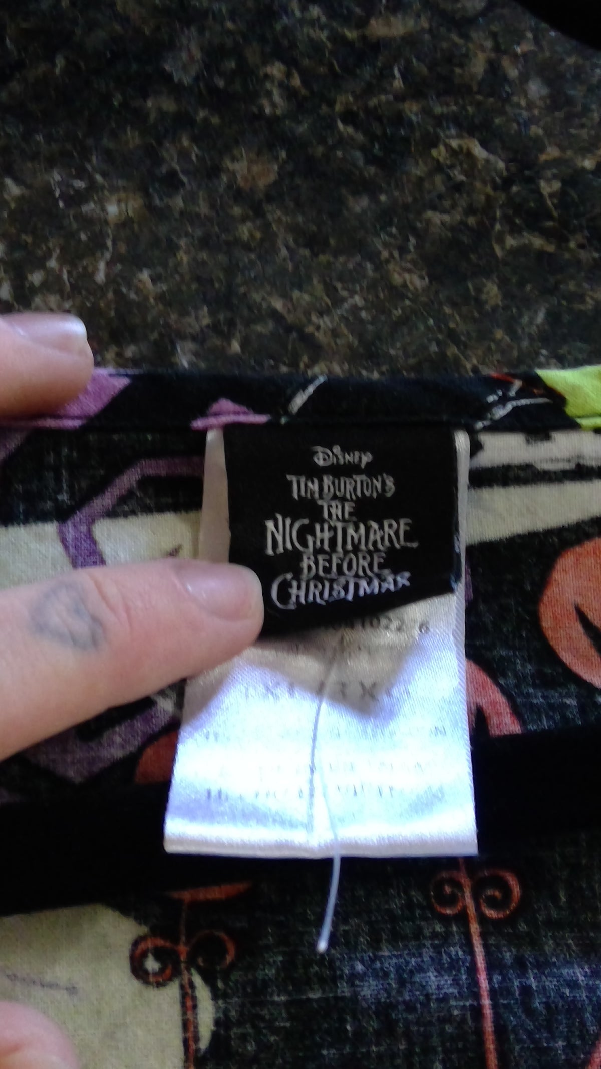 Disney The Nightmare Before Christmas Women’s V-Neck Scrub Top – Size 4XL
