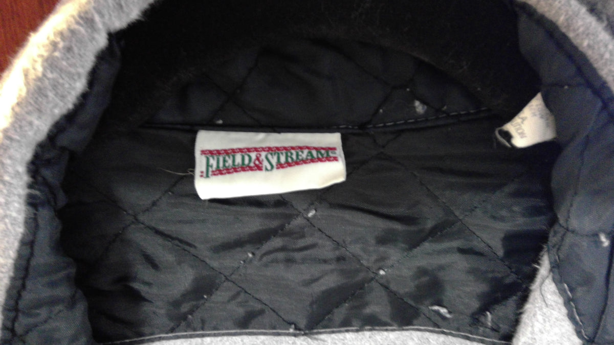 Vintage 1990s Field & Stream Gray Heavy Fleece Jacket – Size L