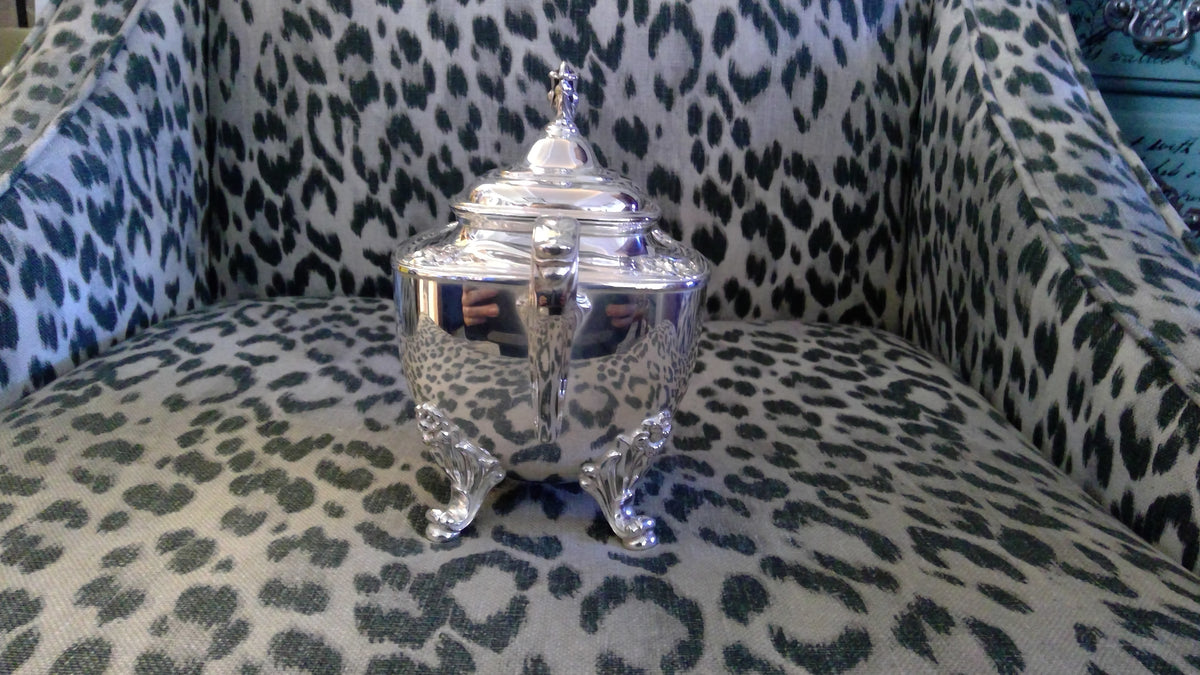 Vintage 1950s Rogers Bros. Daffodil Silver-Plated Sugar Bowl – Pattern 9903
