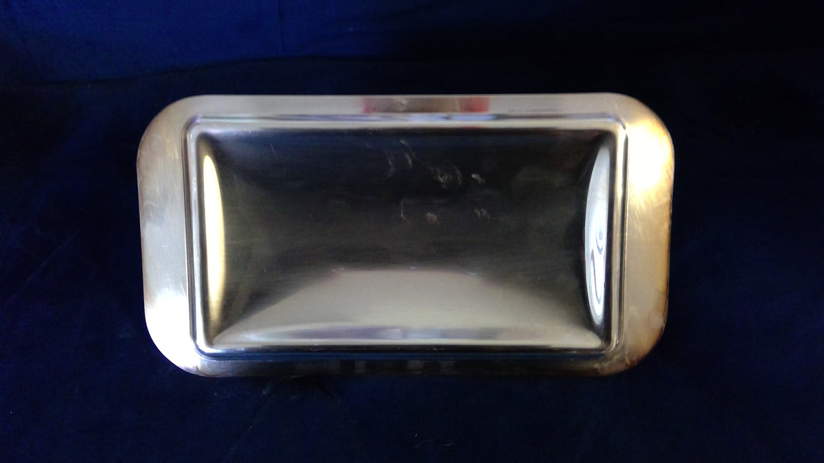 Vintage 1980s Anchor Hocking 7-Piece Casserole Set with Silver-Plated Serving Tray