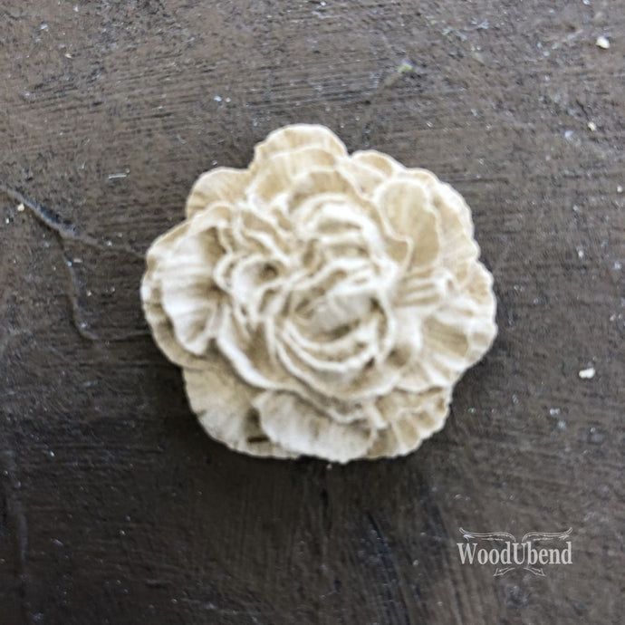 WoodUbend Pack Of Five Folded Petal Flower WUB0338  1.182 × 1.182 in