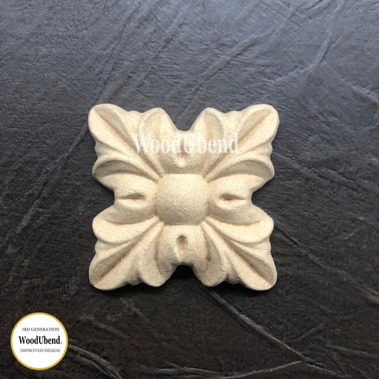 WUB1335 Square Flower Centerpiece Pack of Two 2.17″ x 2.17″