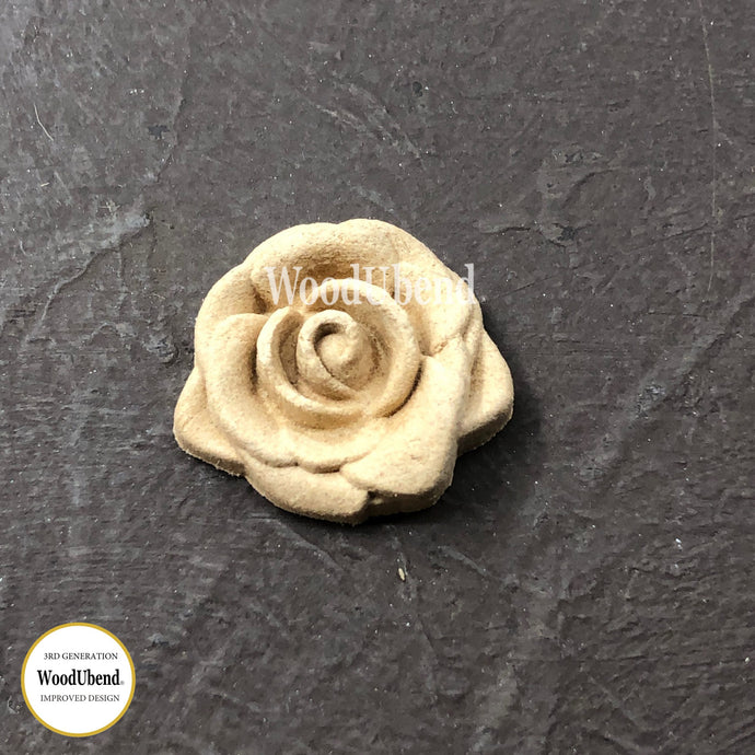 WoodUbend Pack Of Five Small Rose WUB0328  1.1426 × 1.1426 in