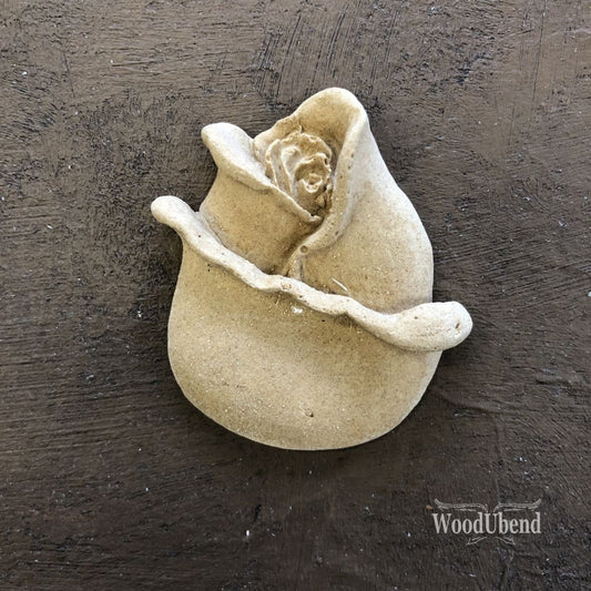 WoodUbend Pack Of Five Rosebuds WUB0329  1.97 × 1.97 in