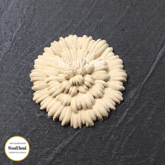 WoodUbend Pack Of Five Flat Carnations WUB0356  1.97 × 1.182 in