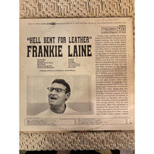 Load image into Gallery viewer, 1962, Frankie Laine, Hell Bent for Leather! Columbia CS8415 Vinyl Album Record LP
