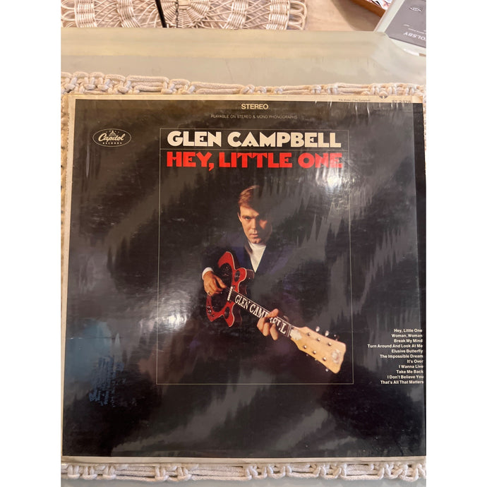 1968, Glen Campbell, Hey, Little One, Capitol Records, ST 2878, Vinyl Album Record LP