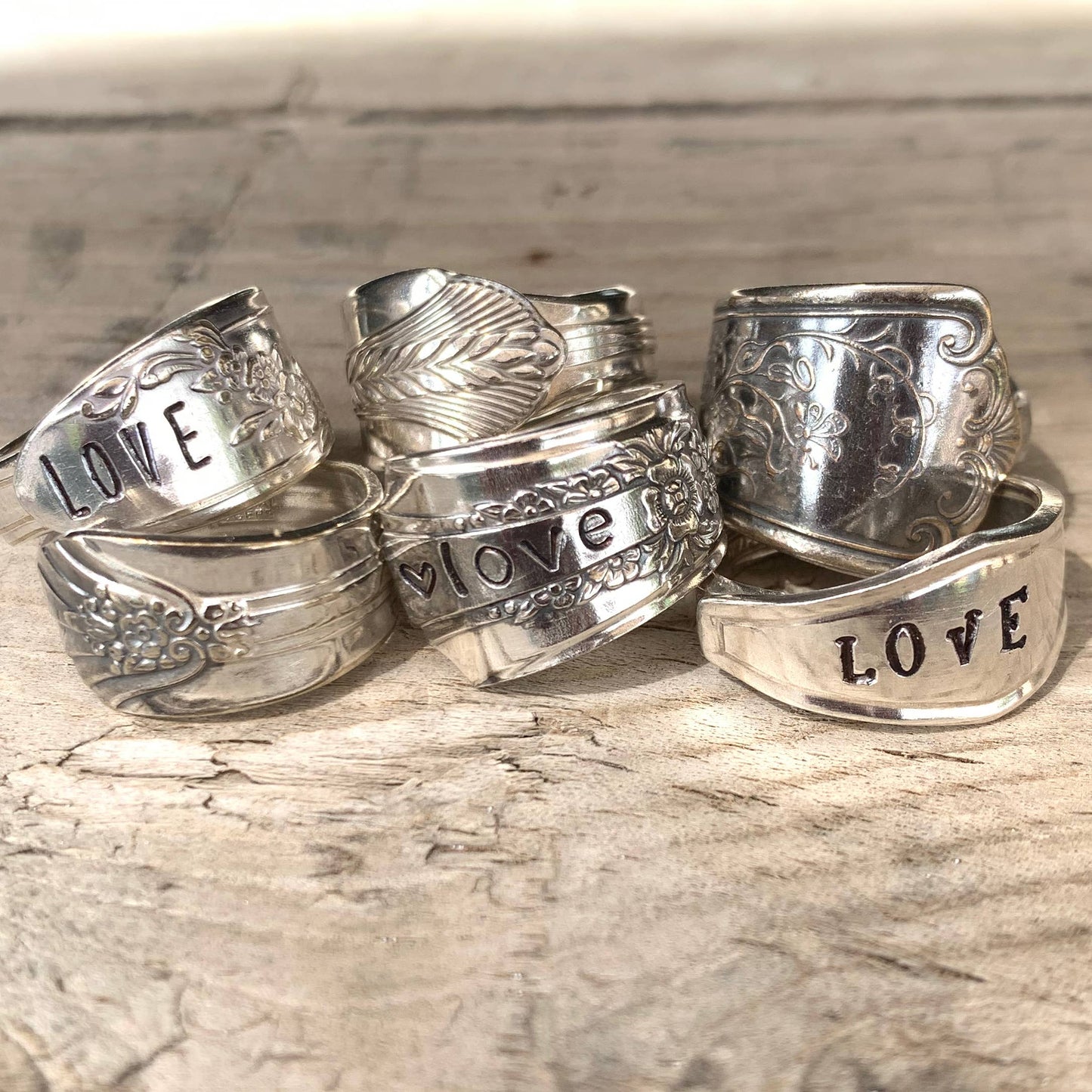 Pumpernickel and Wry - Spoon Rings: Blank Rings (not stamped)