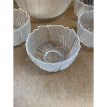 Load image into Gallery viewer, Frosted Clear Salad Bowl set of 7
