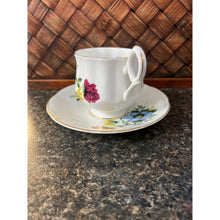 Load image into Gallery viewer, Rosina Fine in China Teacup and Saucer Made in England Floral Design
