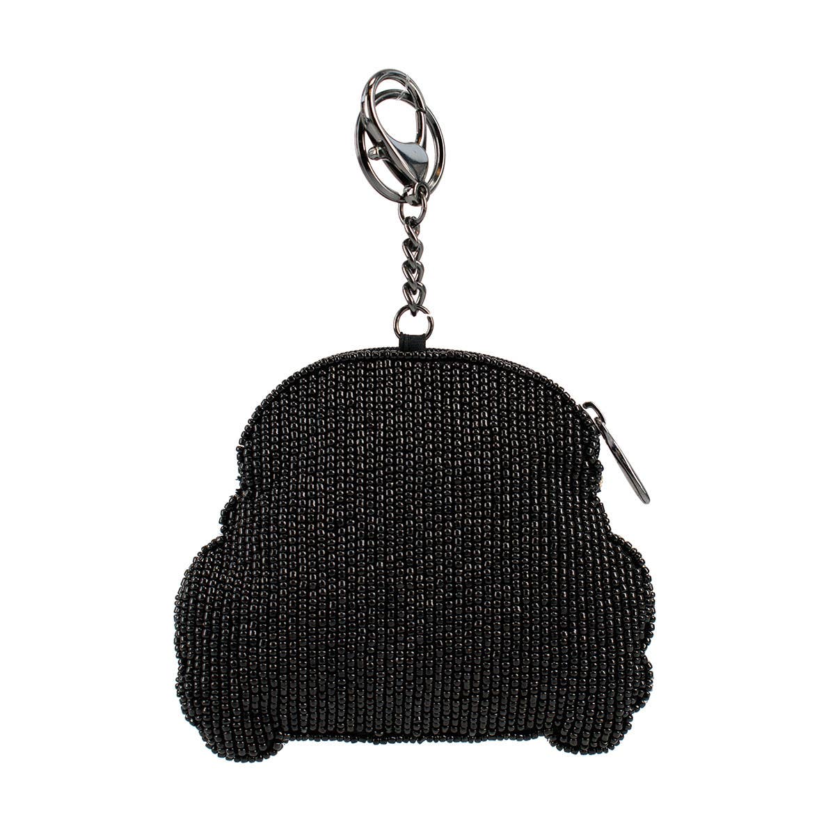 Mary Frances Accessories - On the Road Black Car White Flower Coin Purse