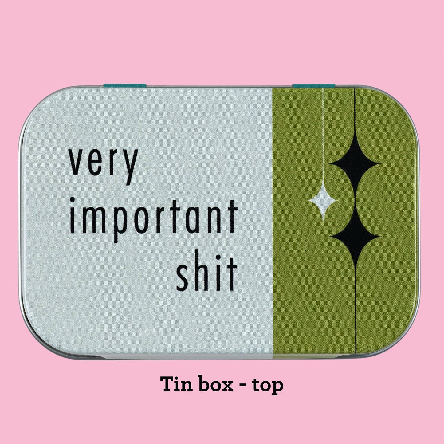Bad Grandma Designs - Very Important Shit stash tin - purse-size food-safe tin box