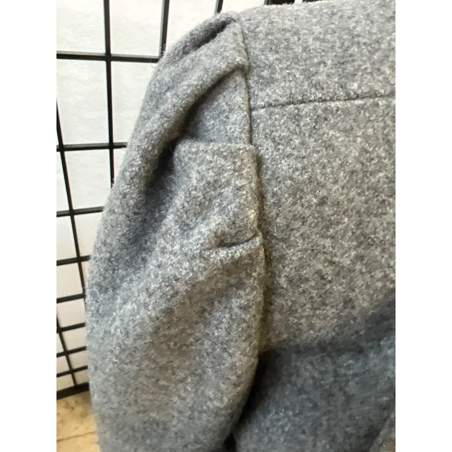Black Rivet Charcoal Gray Coat wit Large Black Buttons size XL