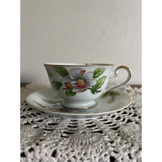 Roselyn China Japan Dogwood Teacup & Saucer