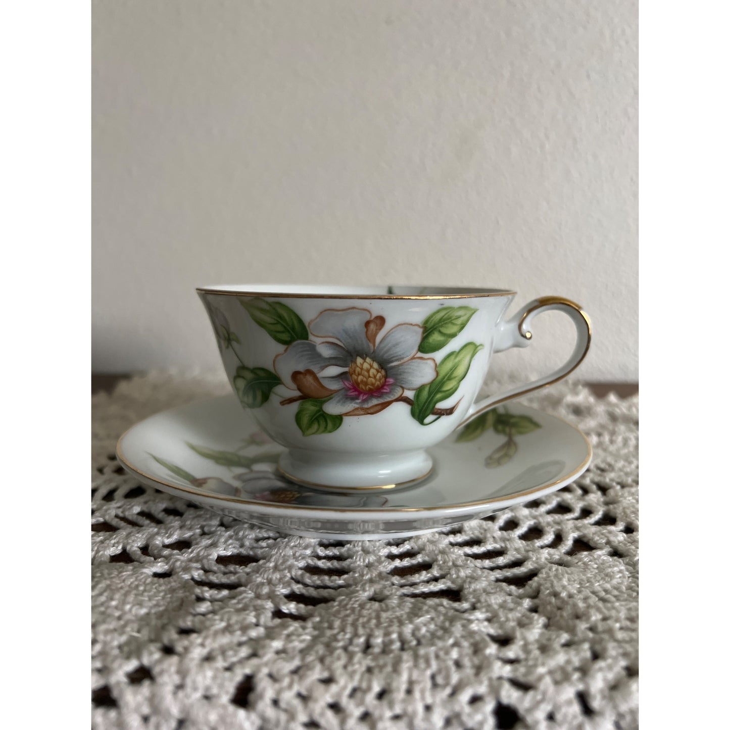 Roselyn China Japan Dogwood Teacup & Saucer