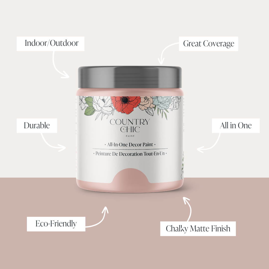 Country Chic Paint - Enchanted - Chalk Style Paint for Furniture & Home Decor: Pint (16 oz)
