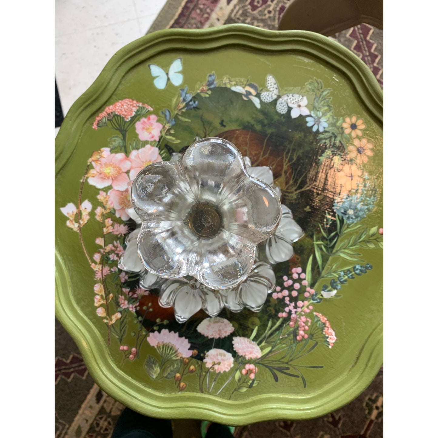 Vintage Mikasa Satin Footed Tulip Bowl