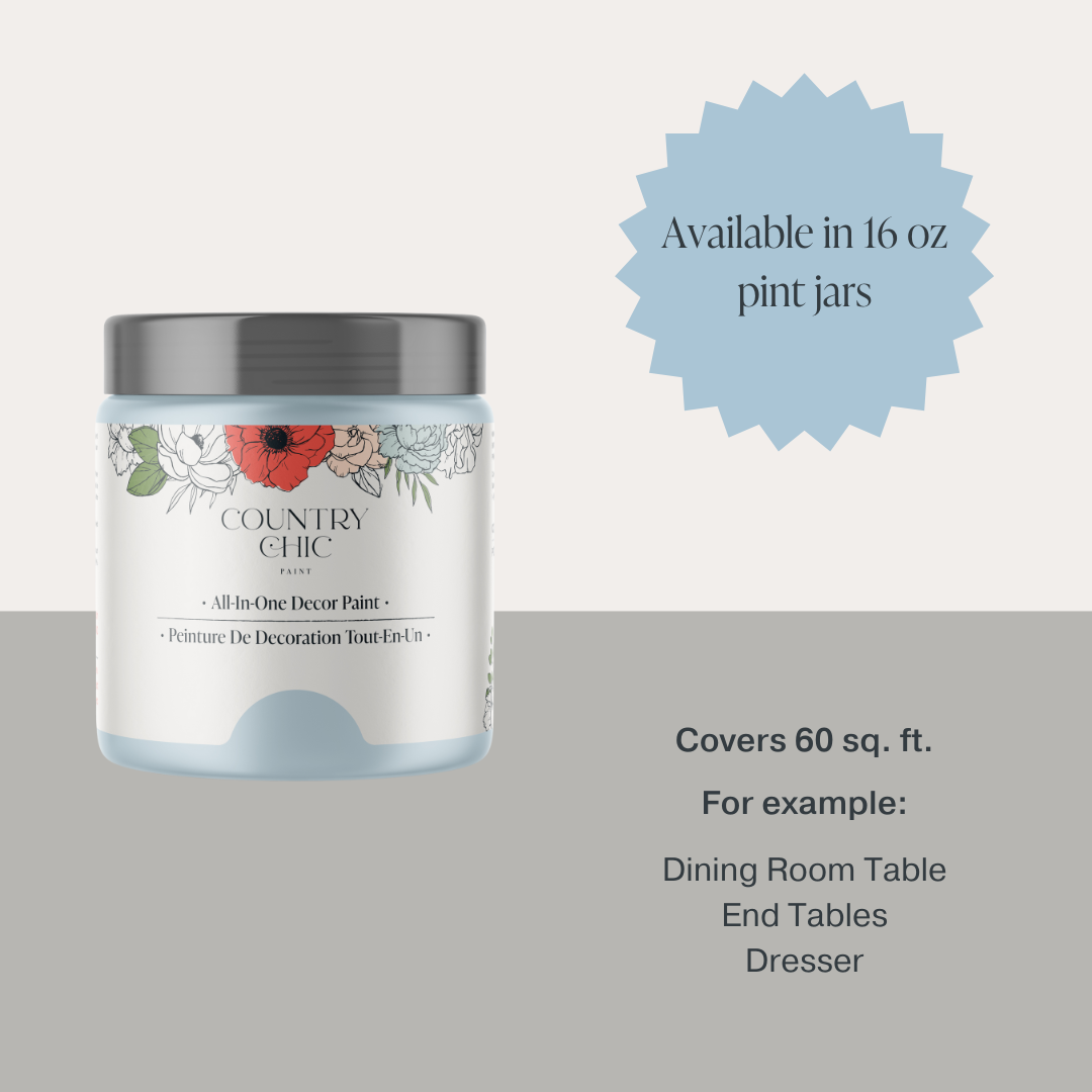 Country Chic Paint - Little Bluebird - Chalk Style Paint for Furniture & Decor