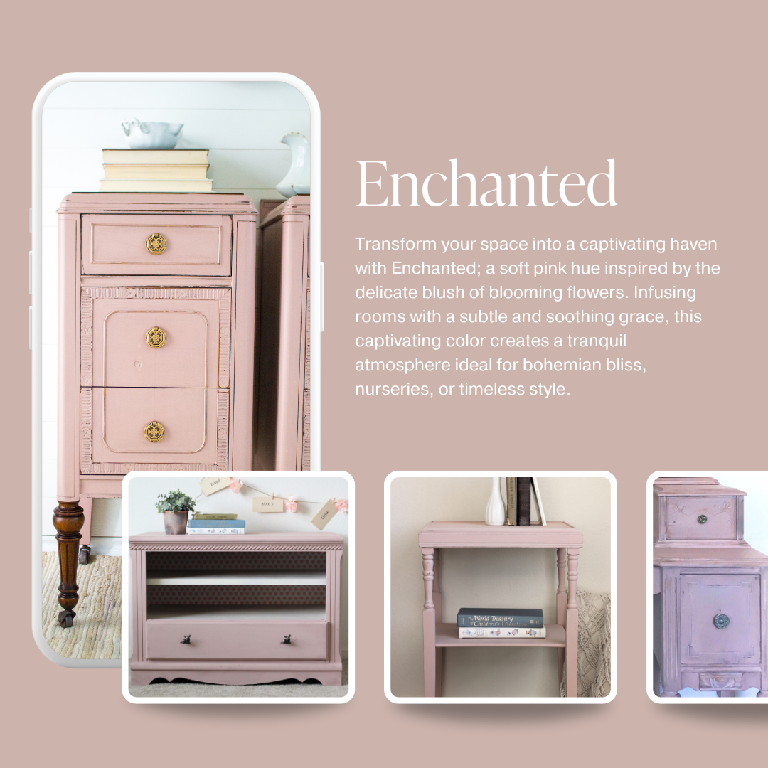 Country Chic Paint - Enchanted - Chalk Style Paint for Furniture & Home Decor: Pint (16 oz)