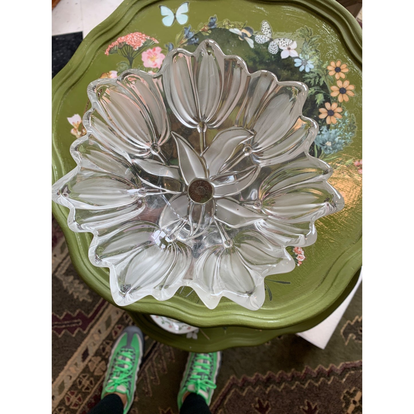 Vintage Mikasa Satin Footed Tulip Bowl