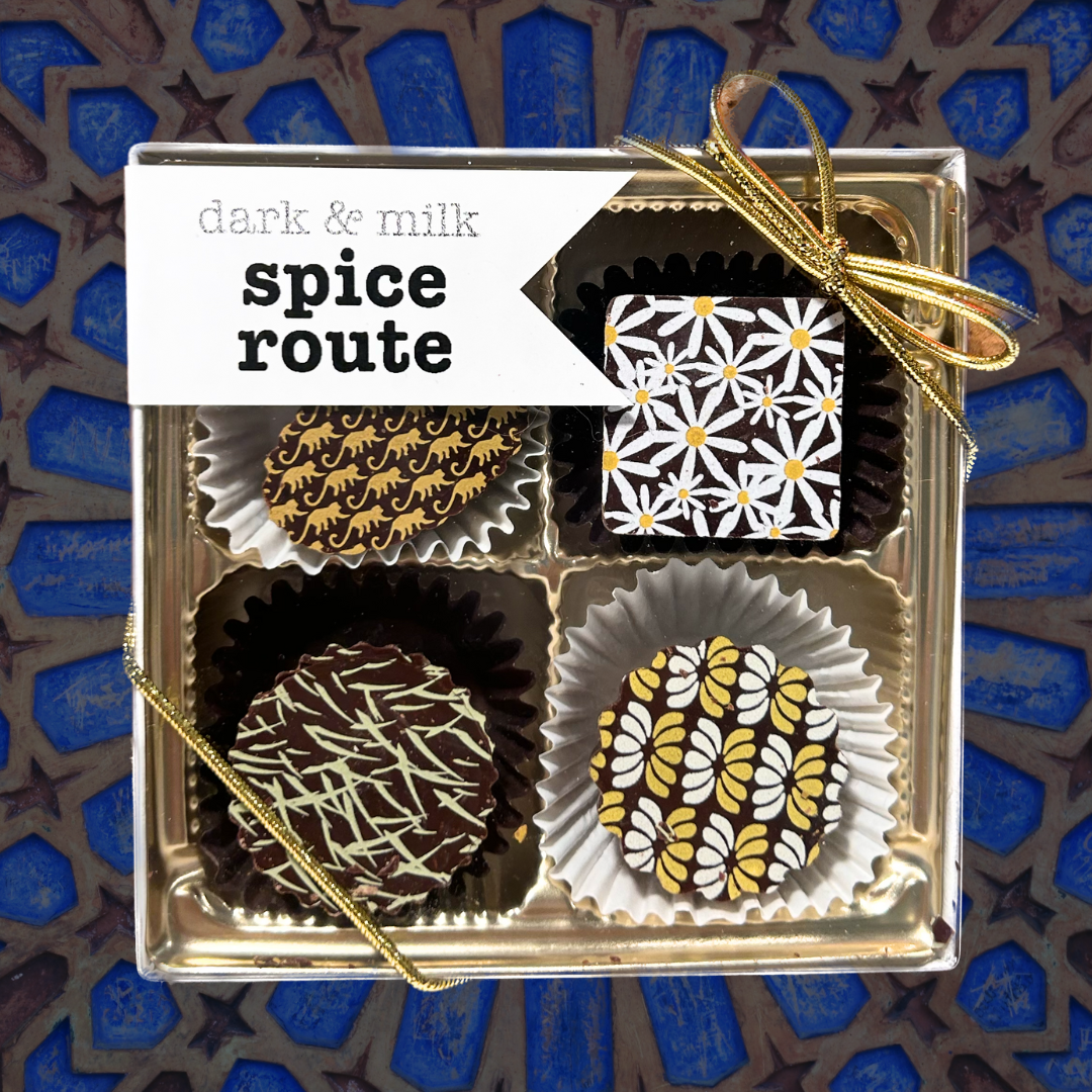 The Xocolate Bar - Spice Route Bon Bons, 4pc chocolate box by The Xocolate Bar