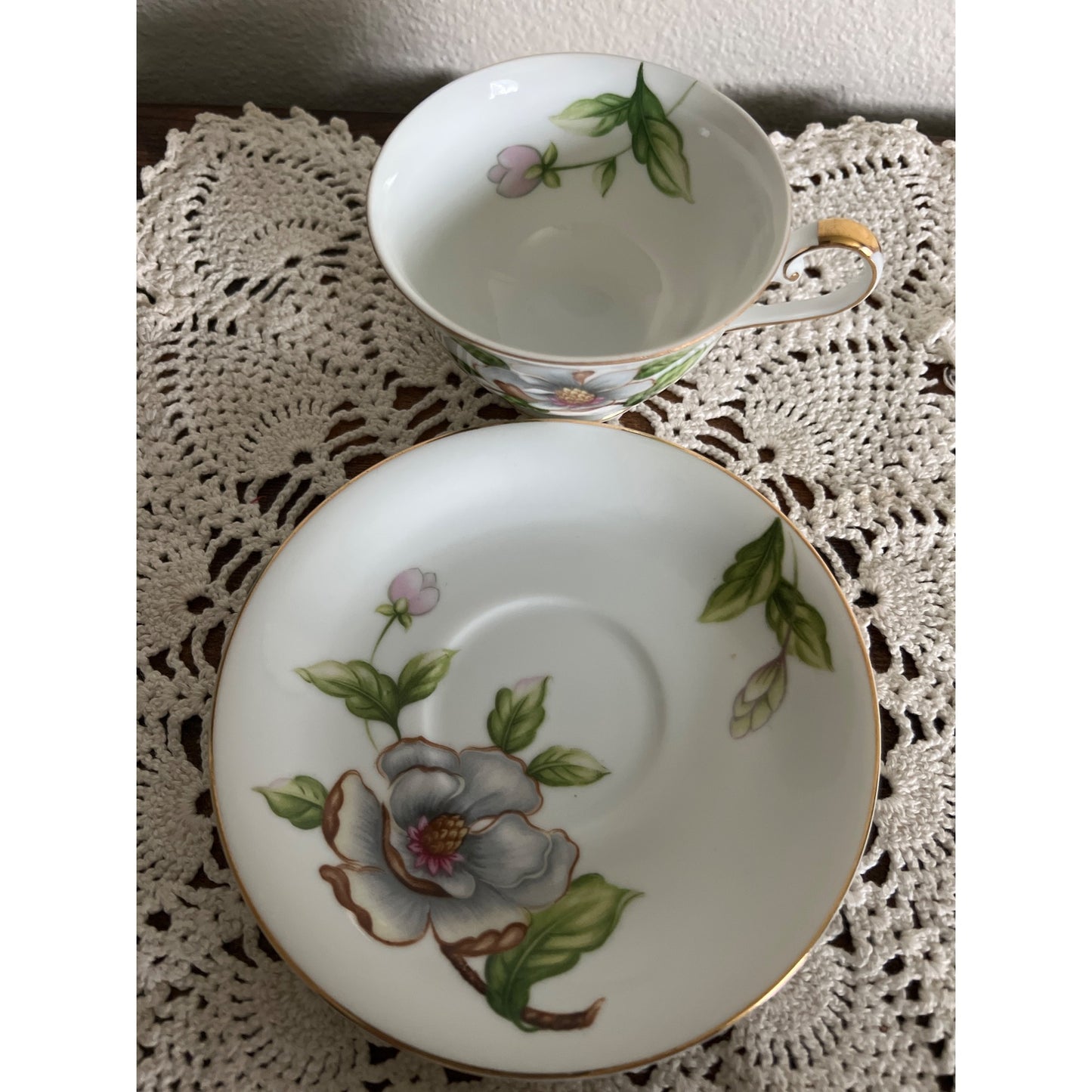 Roselyn China Japan Dogwood Teacup & Saucer
