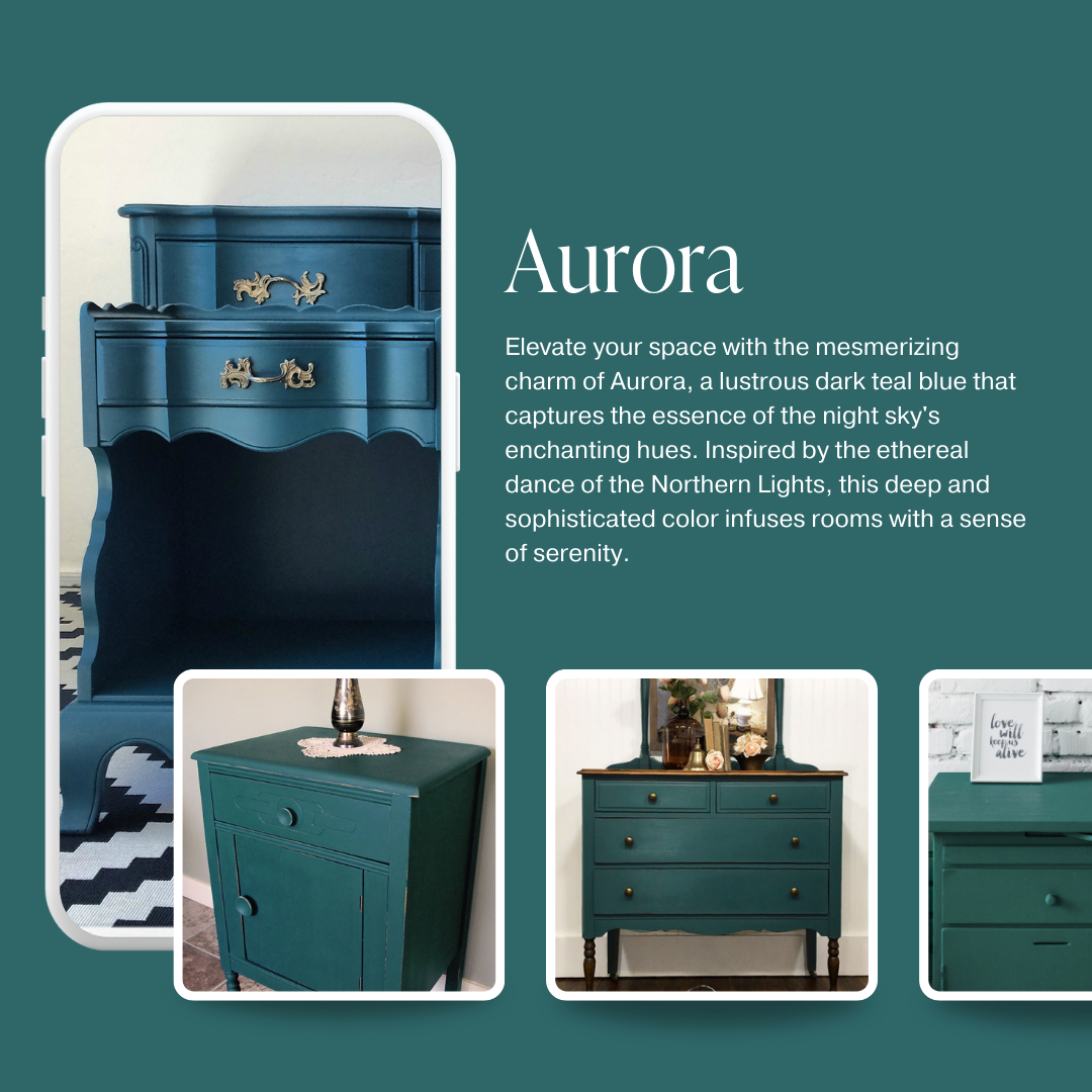 Country Chic Paint - Aurora - Chalk Style Paint for Furniture & Home Decor: Pint (16 oz)