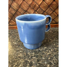 Load image into Gallery viewer, 1970’s Japanese Blue Stacking Double Ring Handles Mug
