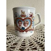 Load image into Gallery viewer, Prince Charles Lady Diana Marriage Commemorative Mug Made in England 1981
