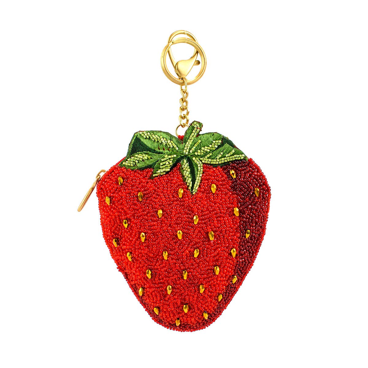 Mary Frances Accessories - Berry Beautiful Strawberry Beaded Coin Purse
