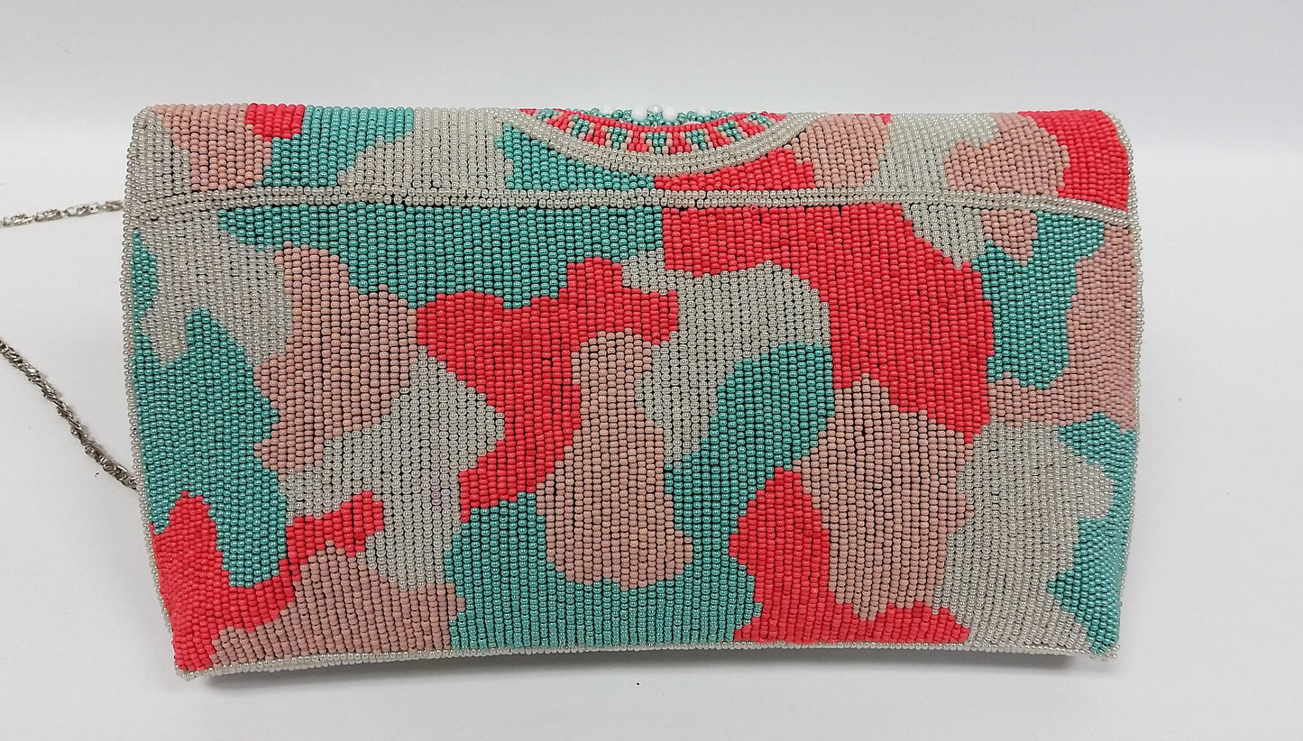 Ricki designs - BEADED CAMOFLAGE CLUTCH #1244841