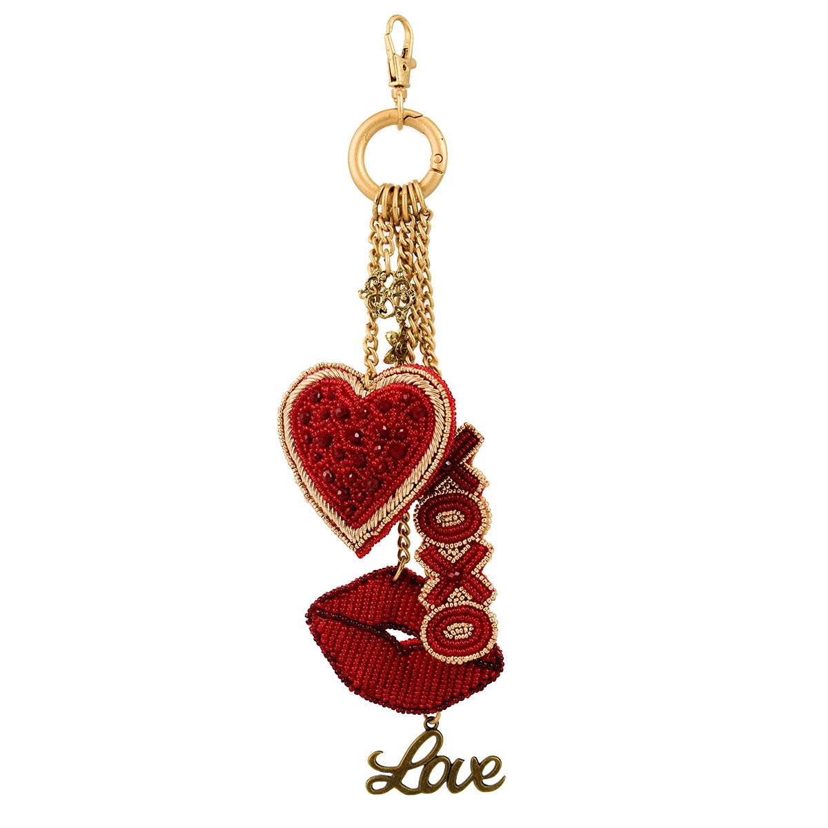 Mary Frances Accessories - Lovers Lane Heart and Lips Charm