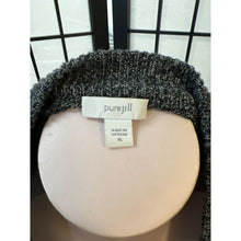 Load image into Gallery viewer, J. Jill Pure Jill Knit Crewneck Charcoal and Black Sweater Size XL
