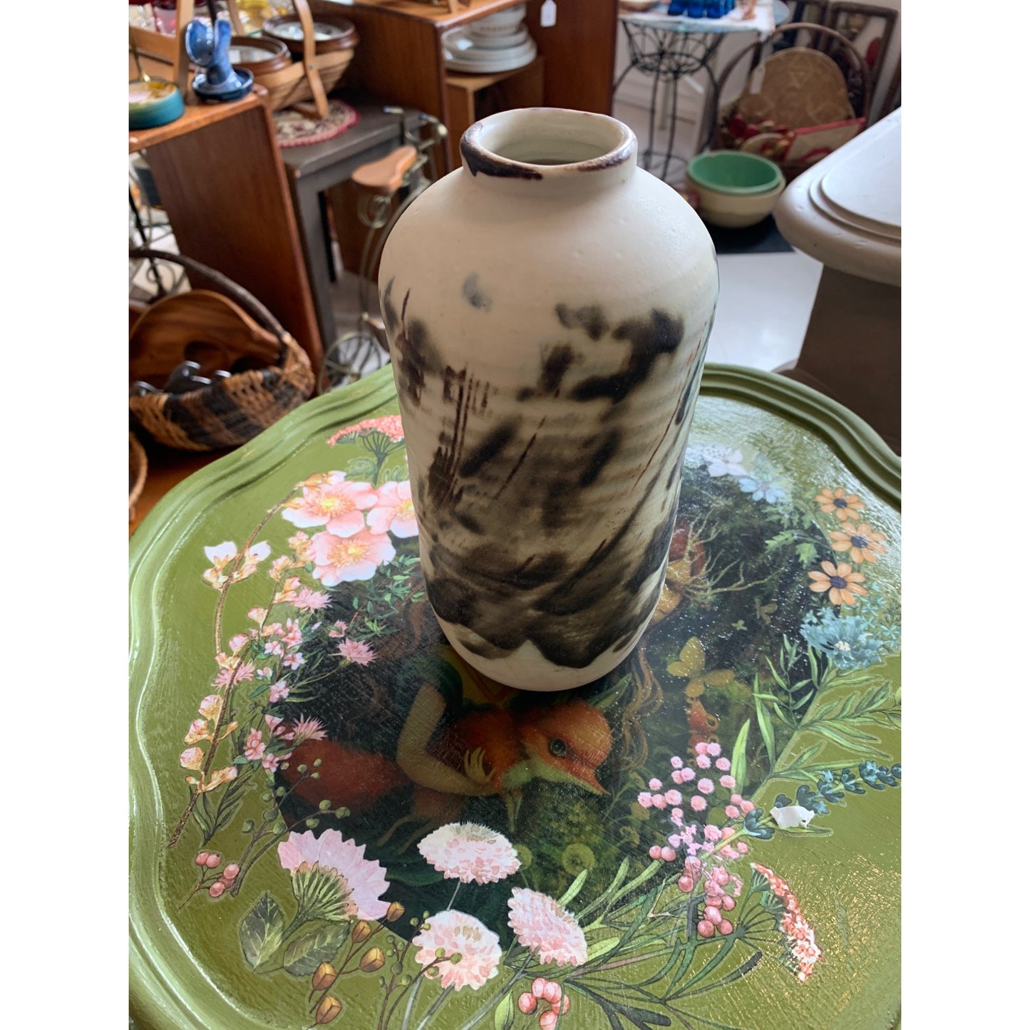 Vintage Signed Studio Pottery 8” 1/2” tall