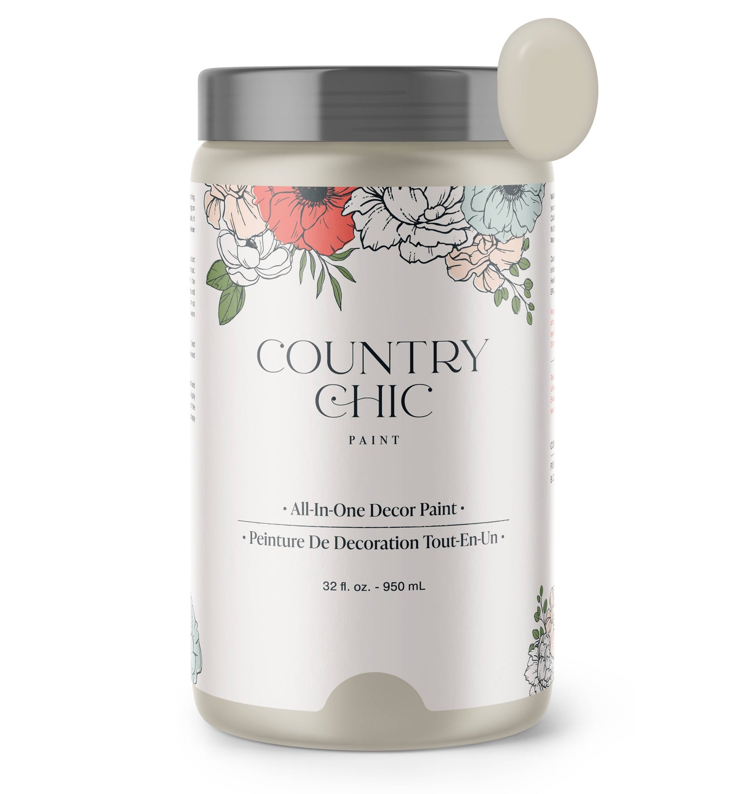 Country Chic Paint - Sunday Tea - Chalk Style Paint for Furniture & Home Decor: Small project jar (4 oz)