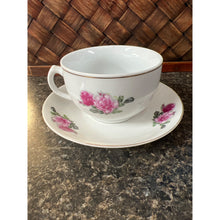 Load image into Gallery viewer, Liking China Pink Roses Teacup and Saucer

