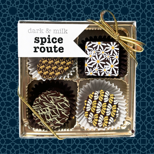 The Xocolate Bar - Spice Route Bon Bons, 4pc chocolate box by The Xocolate Bar