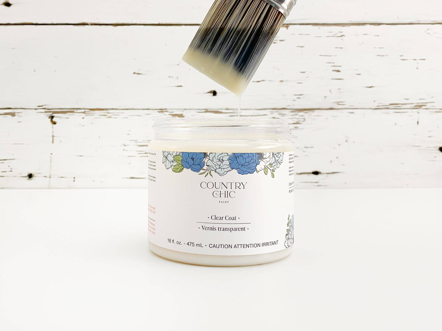 Country Chic Paint - Clear Coat - Eco-Friendly Clear Satin Sheen Top Coat: Small Project Jar (4 oz)