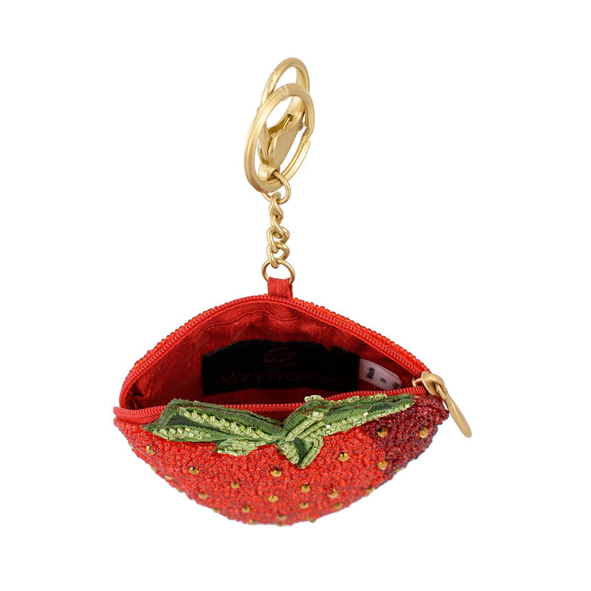 Mary Frances Accessories - Berry Beautiful Strawberry Beaded Coin Purse