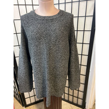 Load image into Gallery viewer, J. Jill Pure Jill Knit Crewneck Charcoal and Black Sweater Size XL
