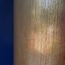 Load image into Gallery viewer, Tall Vintage Brass Lamp &amp; Gold Shade
