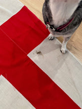 Load image into Gallery viewer, Vintage Red &amp; White Cross Nautical Flag
