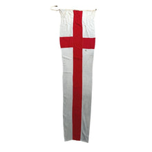 Load image into Gallery viewer, Vintage Red &amp; White Cross Nautical Flag
