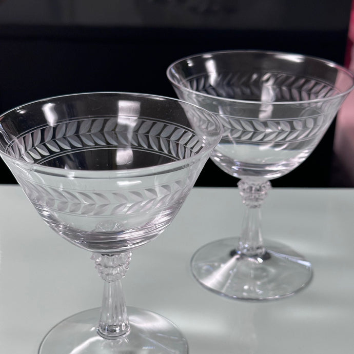 Vintage Stemware Barware - Old Fashioned Glasses