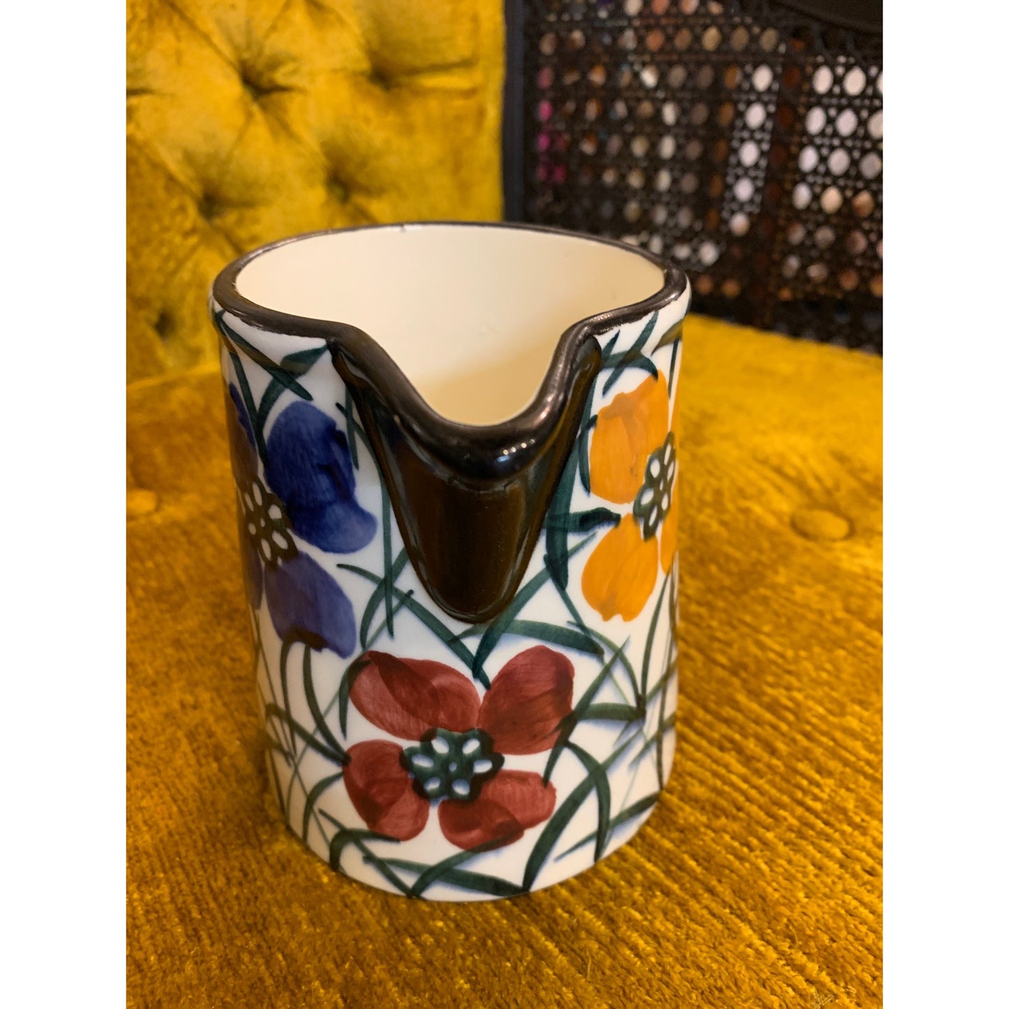 SMF Ashram Berg Germany Pottery Flower Pitcher Vase