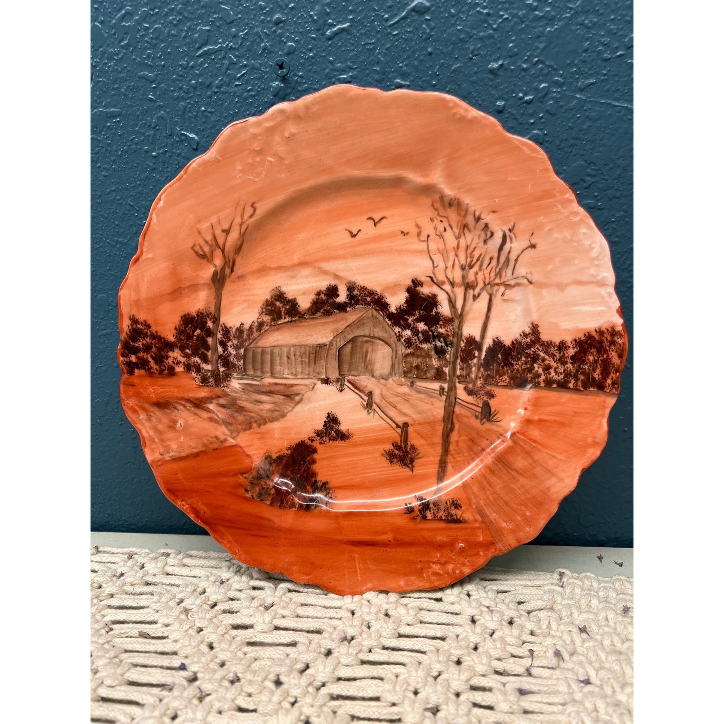 O.&E.G. Royal Austria Hand Painted Plate